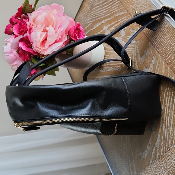 Coach Leather and Canvas Backpack Black & Brown - Picture 8 of 9